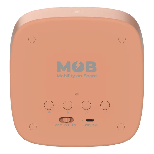 MOB BILLY CLOCK AND LIGHT - CARAMEL