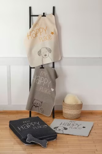 David Fussenegger Haustierdecke My Happy Place Katze Farbe Rauch 70x90cm