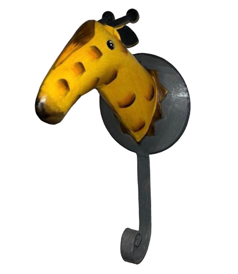 Pape  Kunstgewerbe Wandhaken Giraffe (Grau)