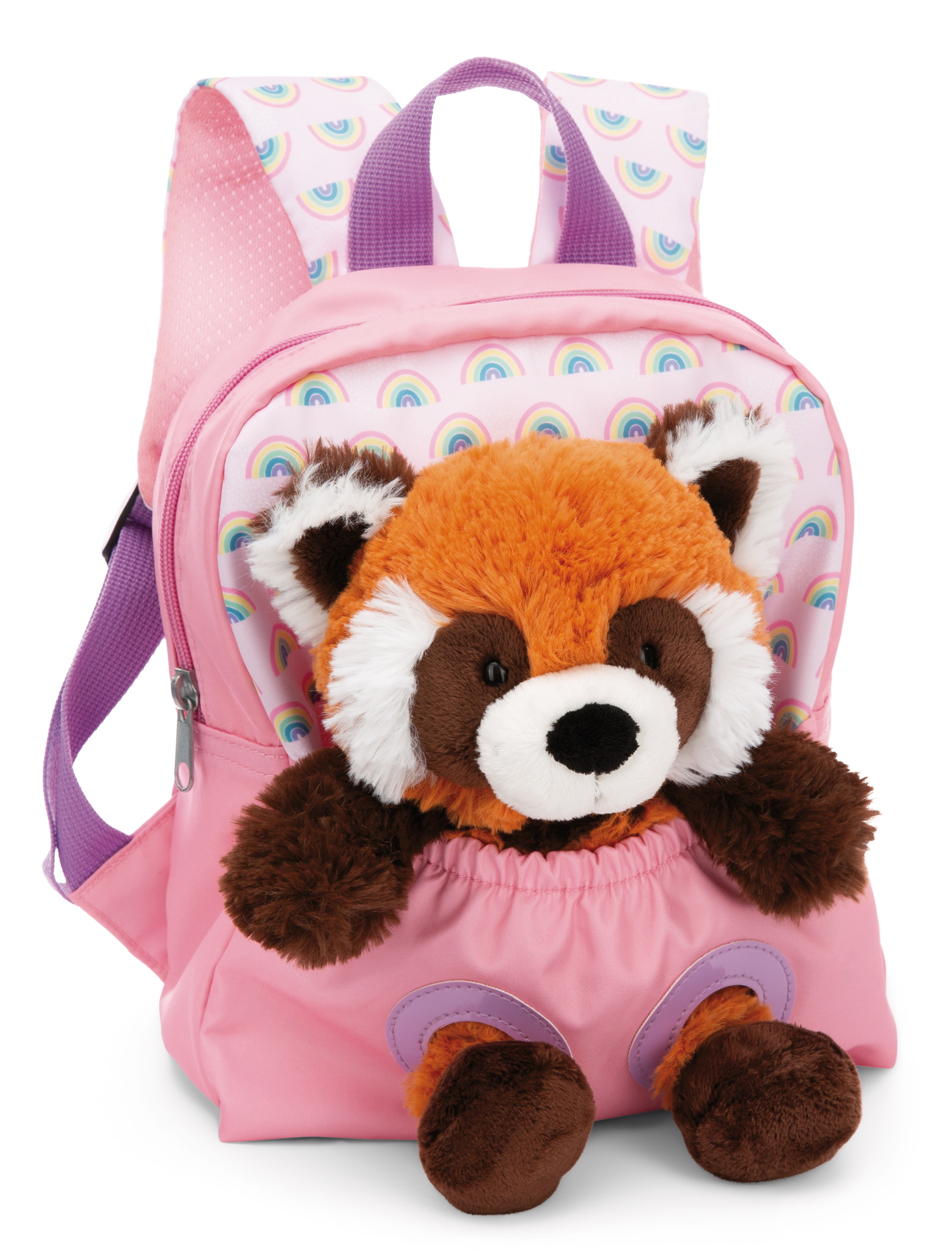 Nici Rucksack mit Roter Panda Plüschtier         