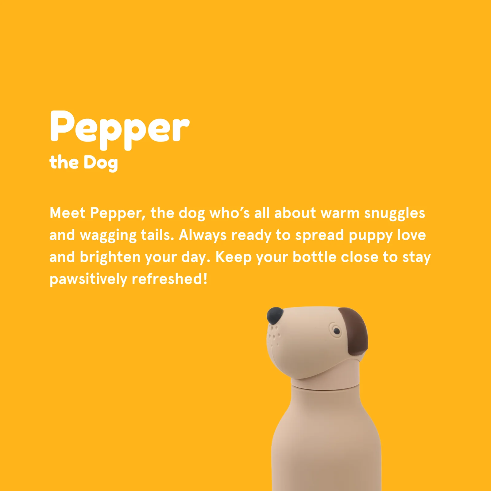 Bestie by Asobu Beige Dog Bestie Bottle - Trinkflasche Hund