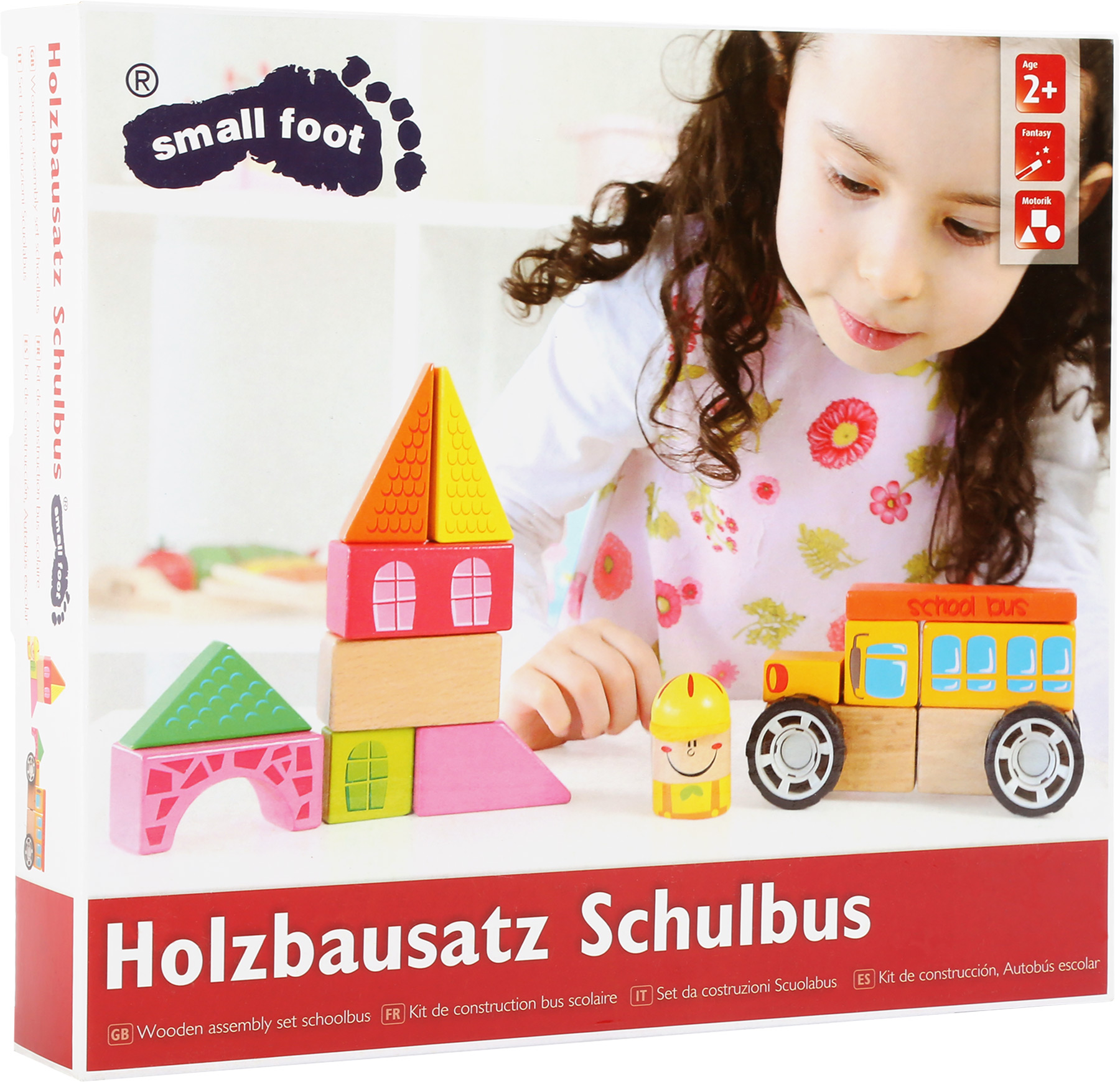 small foot company - Schulbus Holzbauklötze