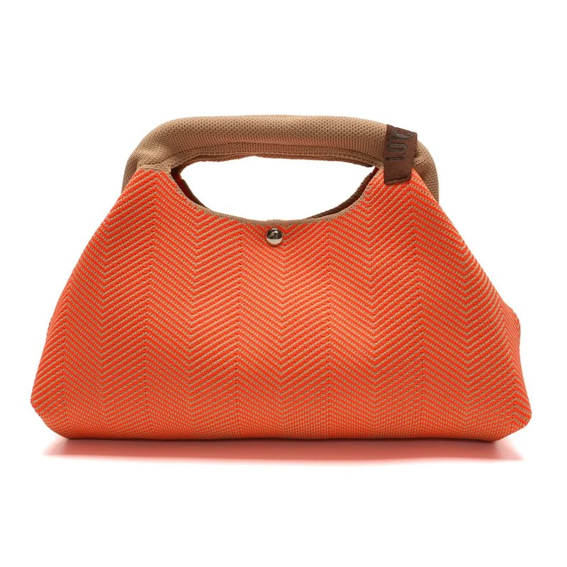 LOT83 Clutch Senna - Orange mit Griff  