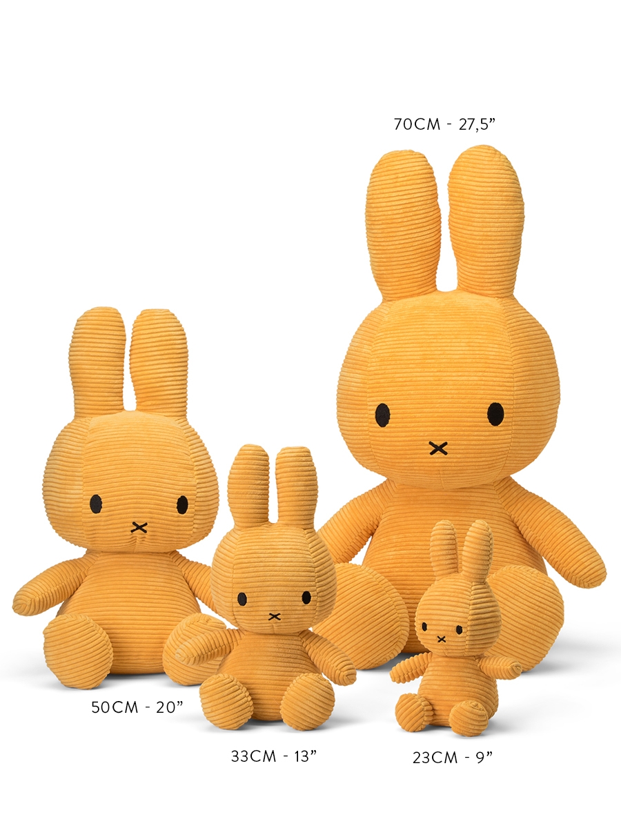 Bon Ton Toys Miffy Corduroy - Cord Hase in Gelb 33 cm 