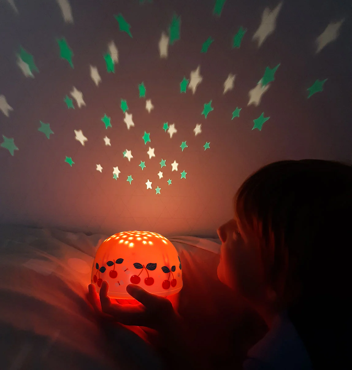 A Little Lovely Company Projektorlampe: Kirschen