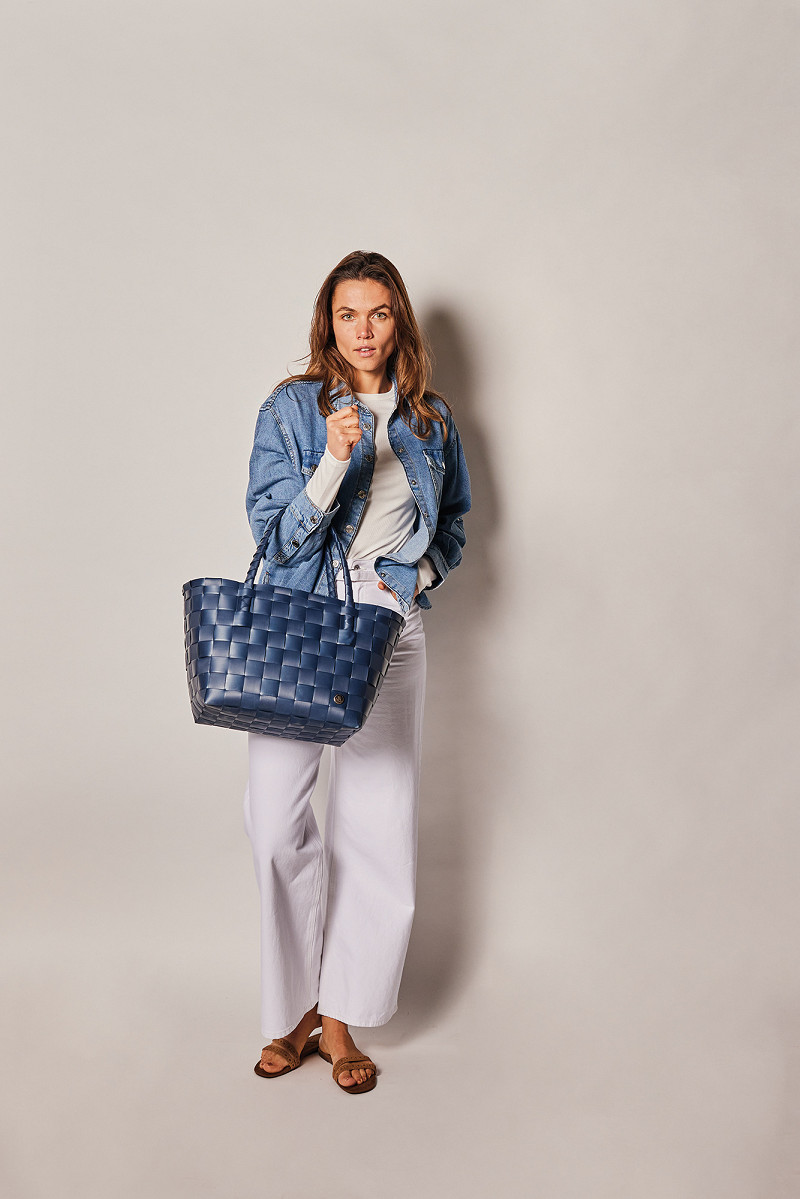 Handed By Paris - Shopper - Einkaufskorb Farbe Ocean Blue