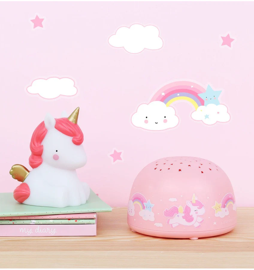 A Little Lovely Company Projektorlampe: Einhorn