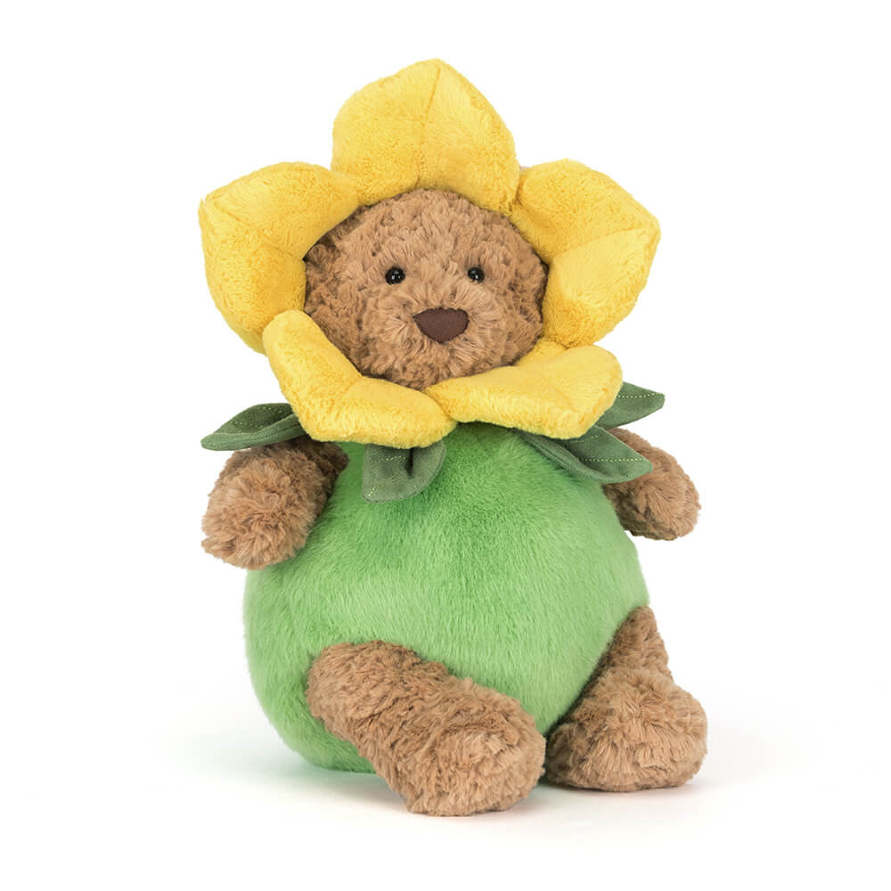 Jellycat Bartholomew Bear im Narzissenoutfit - Limited Edtion  26cm x 15cm x 15cm