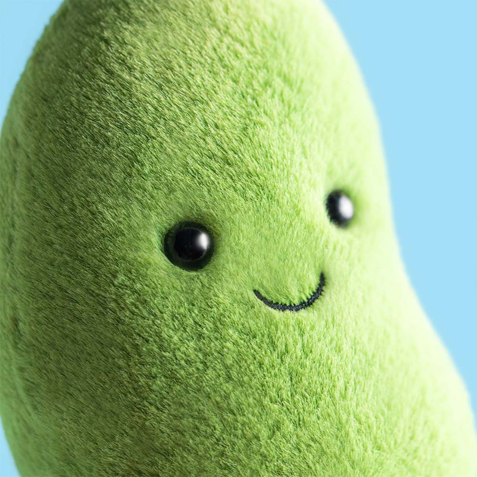 Jellycat Amuseables Soyella Edamame Bohne 13cm x 6cm x 5cm