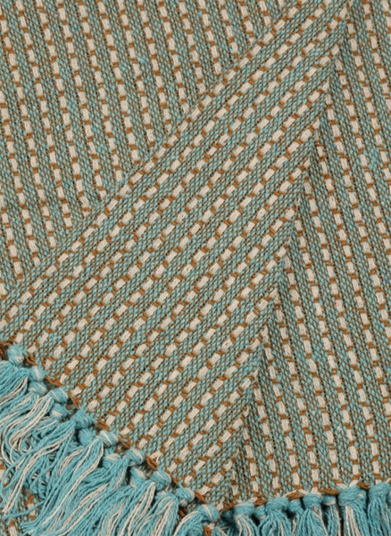 Au Maison Badetuch  Saunatuch Hamamtuch Türkis Gold  aus Baumwolle 140x180 cm 