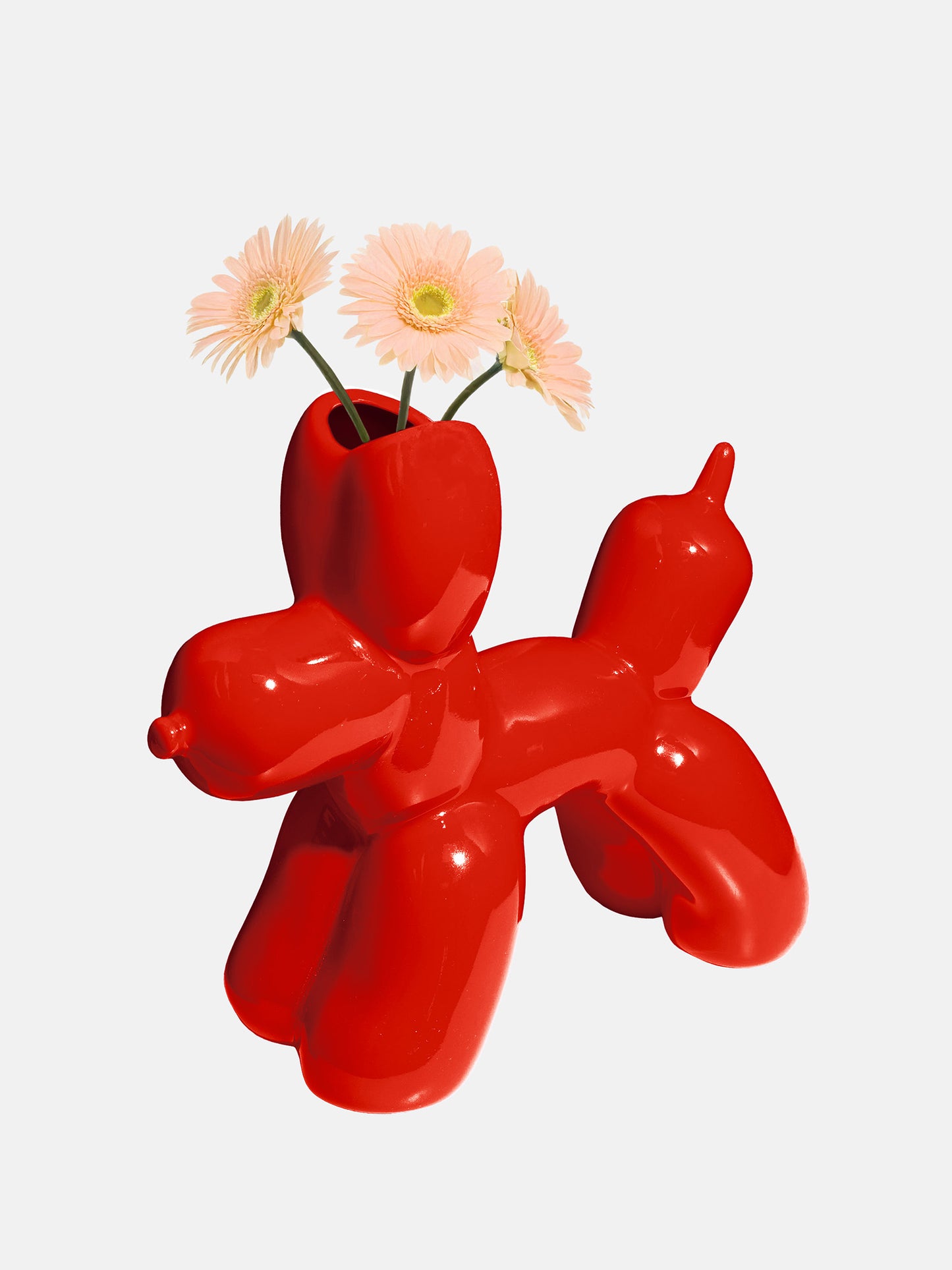 DOIY Bobby Vase Hund Rot