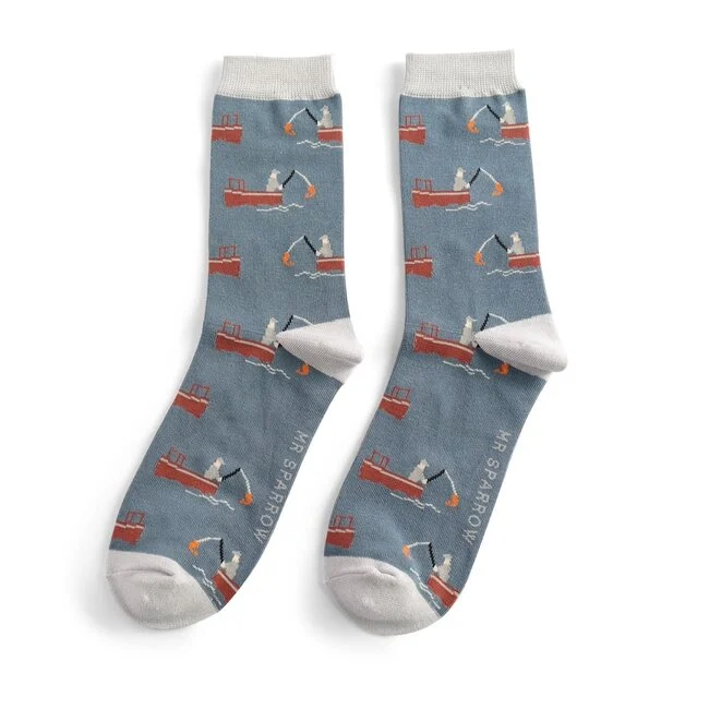 Miss Sparrow Bamboo Socken für Erwachsene - Angel Design - One Size (40-45)   