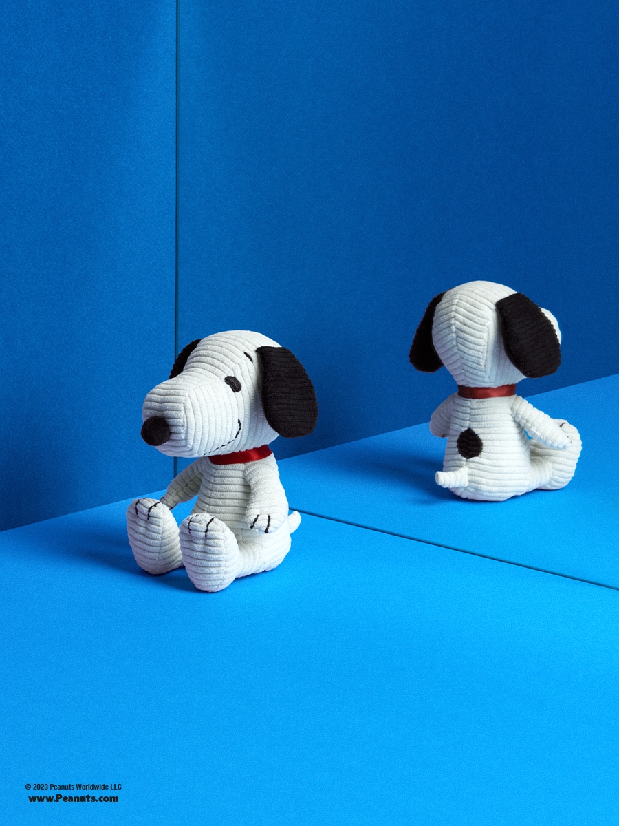 Bon Ton Toys Snoopy Corduroy von Peanuts aus Cord Cream mit Geschenkbox