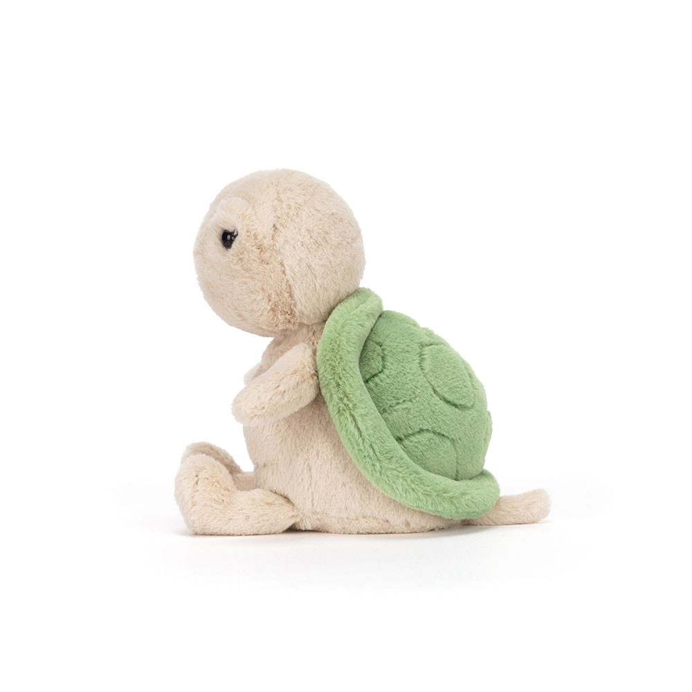 Jellycat Thimble Turtle - Baby Schildkröte 16cm x 9cm x 10cm - Sitzhöhe 13cm