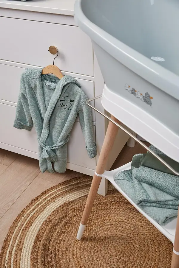 Bebe-Jou Baby Bademantel aus Frottee Sepp - Enten Motiv