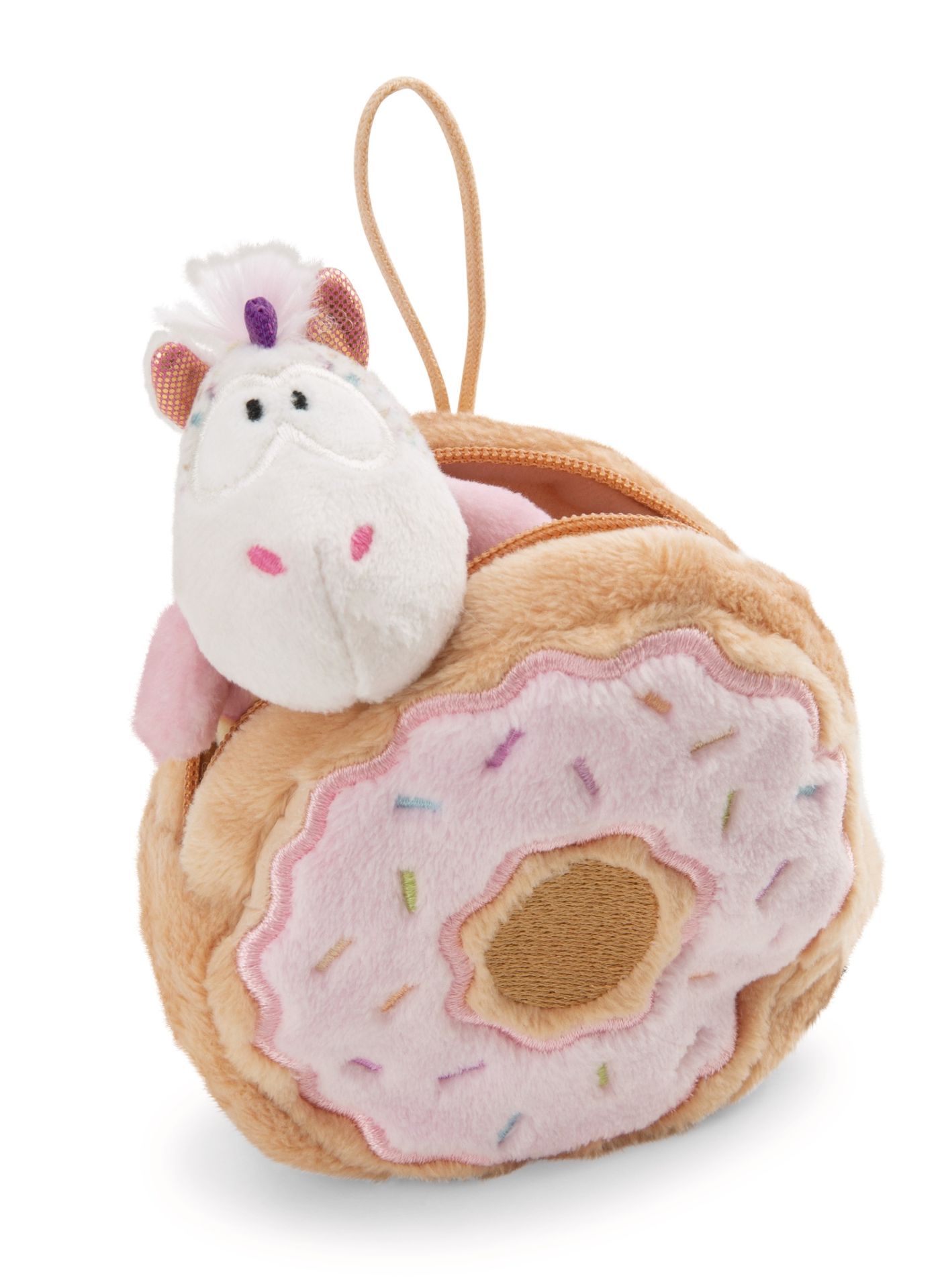 Nici Kuscheltier Einhorn Sweety Rainbow in Donut mit Loop NICI GREEN 
