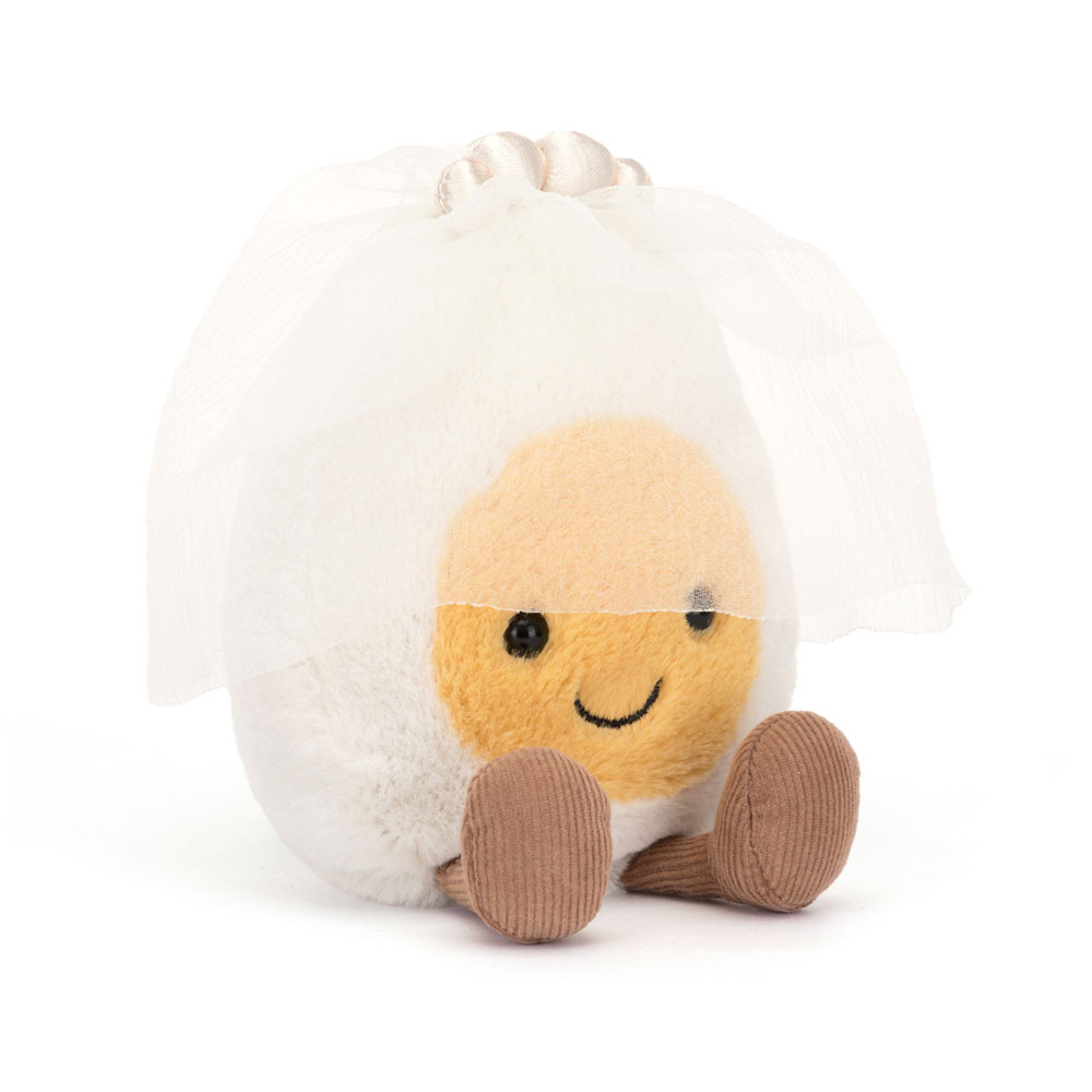 Jellycat Amuseables Boiled Egg Bride - gekochte Ei Braut 14cm