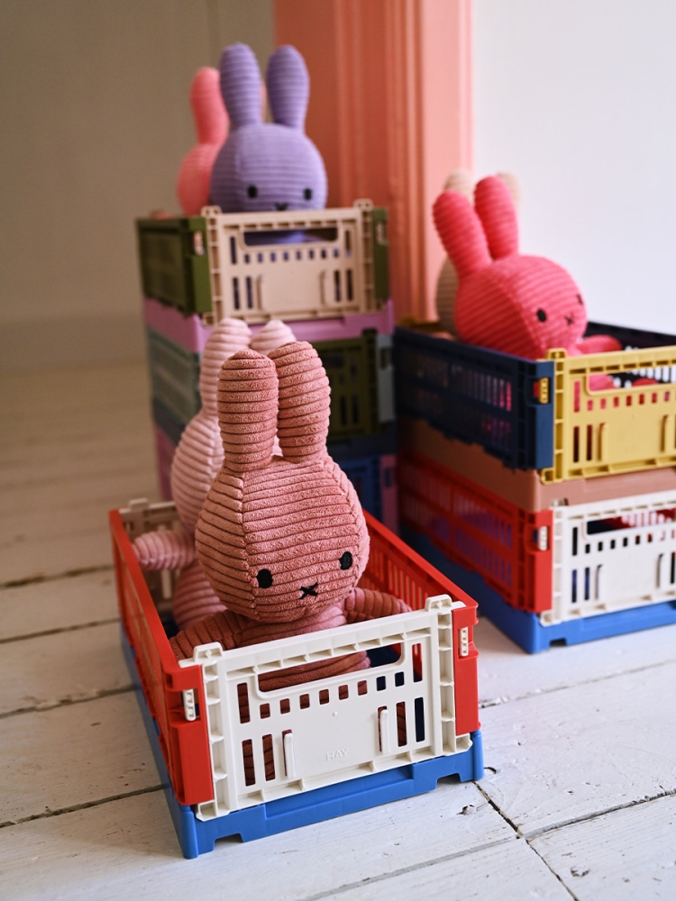 Bon Ton Toys Miffy Corduroy - Cord Hase in Dusty Rose - Altrosa 23 cm 