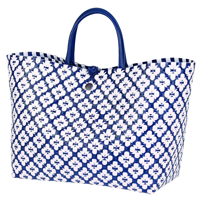 Handed By Motif Bag - Shopper Einkaufskorb Grösse / Siz L - Farbe Navy