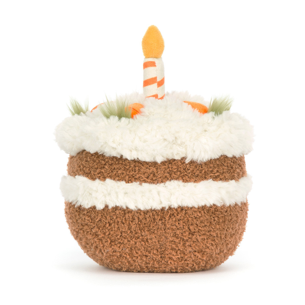 Jellycat Patisserie Amuseables Carrot Cake 15cm x 15cm x 14cm
