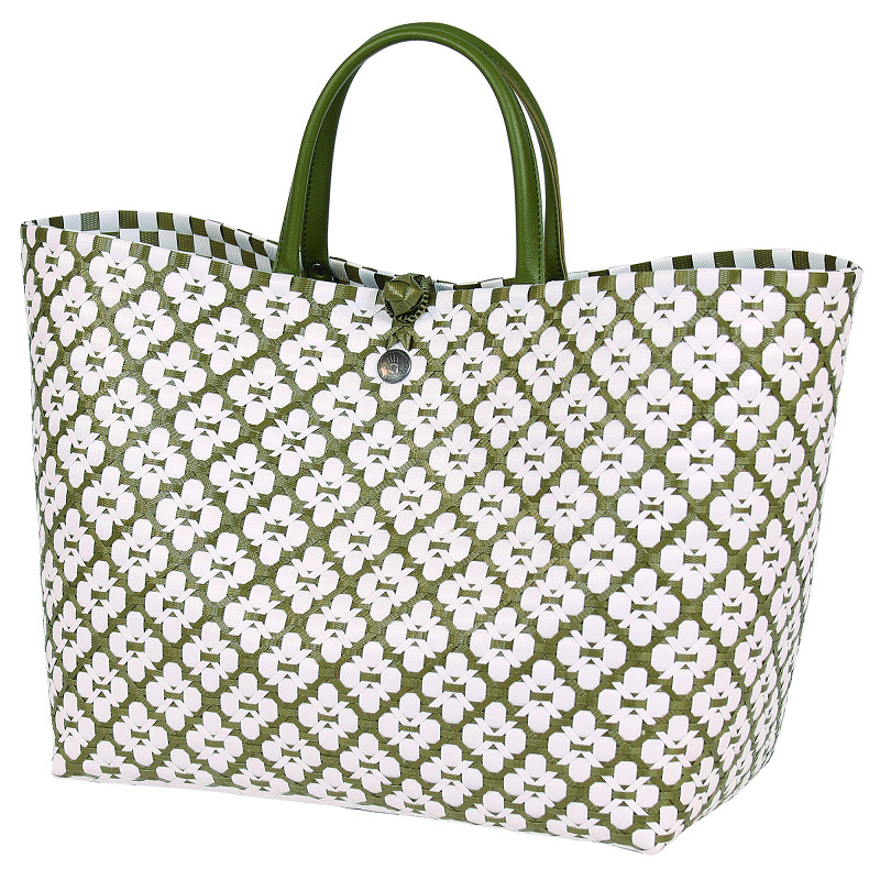Handed By - Motif Bag - Shopper Einkaufskorb Grösse  L /  Farbe Olive