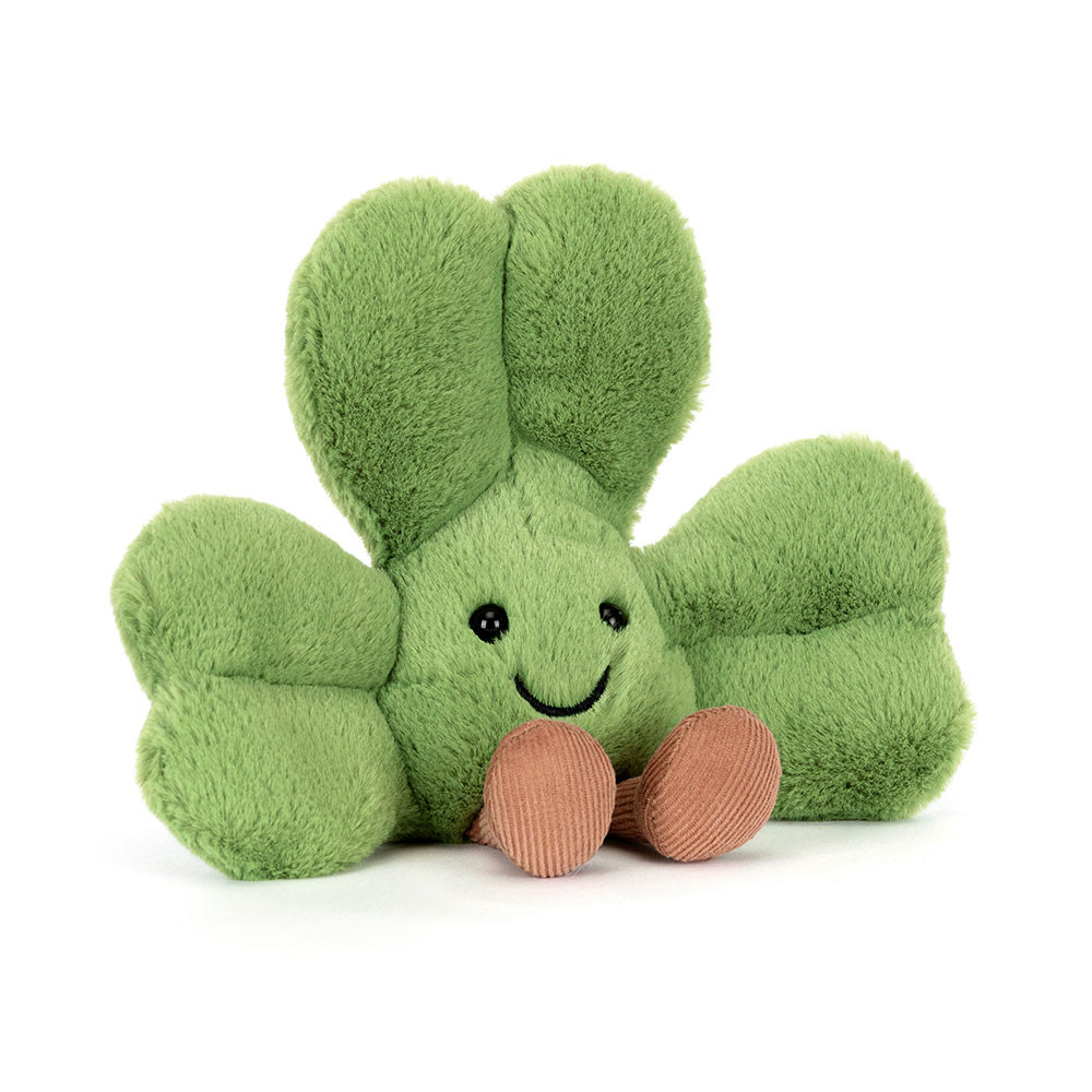 Jellycat Amuseables Siofra Shamrock - lustiger Kleeblatt 12cm x 15cm x 8cm