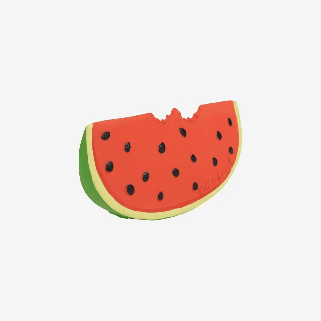 Oli & Carol Wally die Wassermelone - Zahnungshilfe Beisshilfe Naturkautschuk 