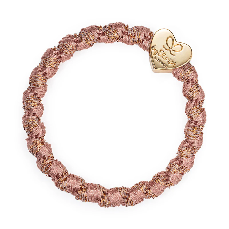 ByEloise Woven Gold Heart- Haargummi