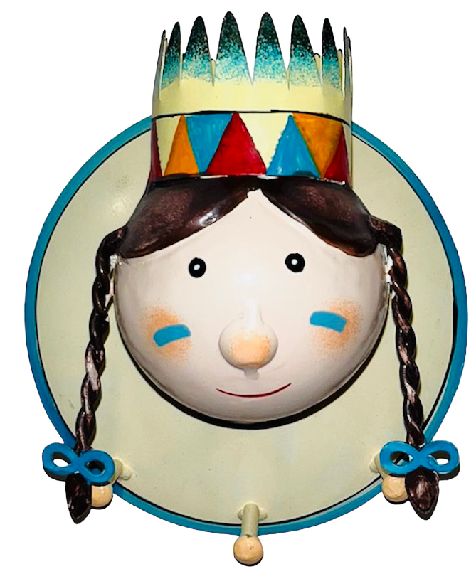 Pape Kunstgewerbe Wandhaken Indianer 2 Teilig