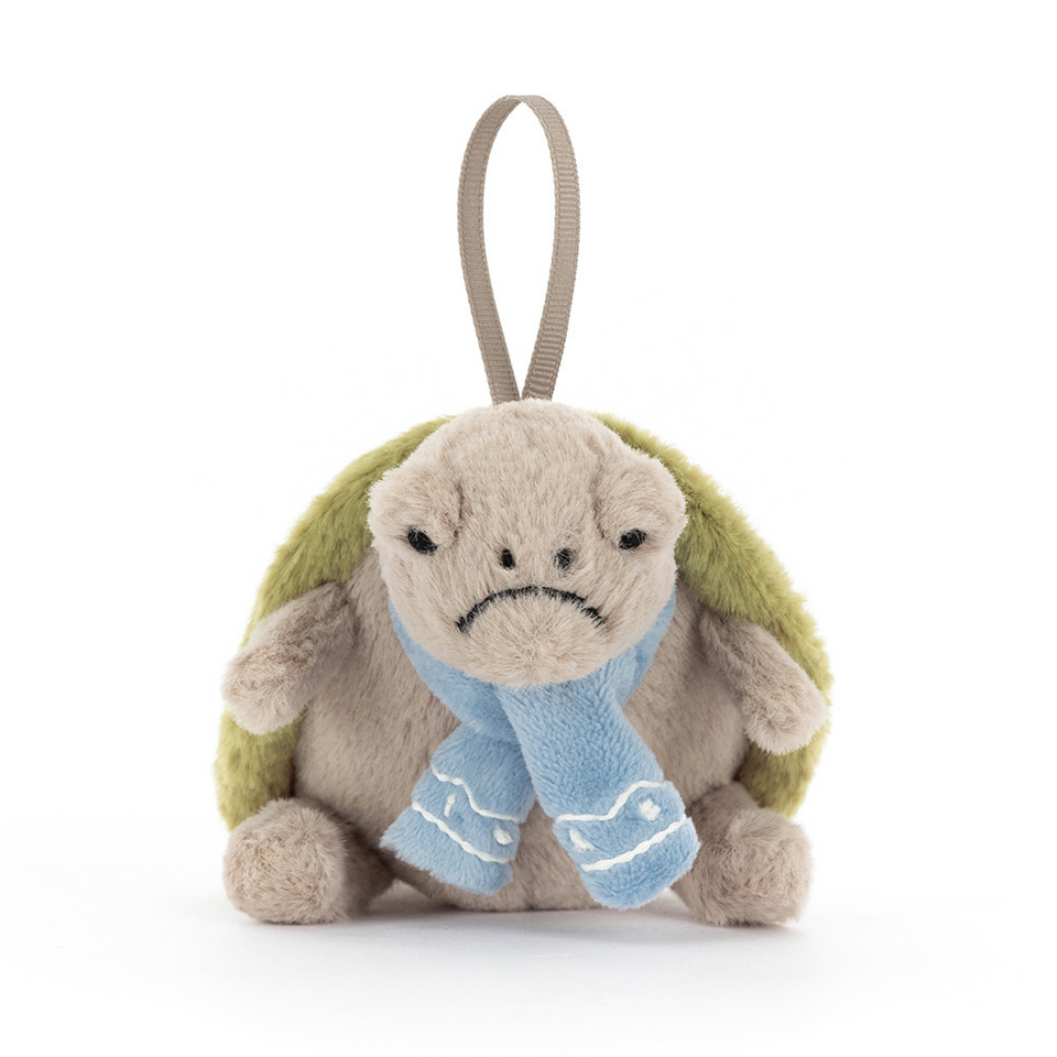 Jellycat Timmy Turtle Schildkröte Christmas Anhänger 10cm