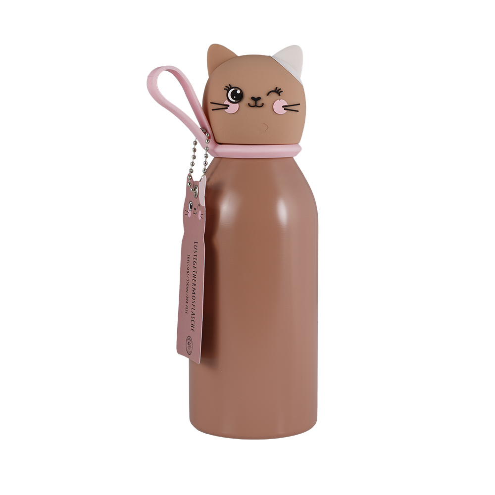 Lulubug Handmade Lustige Thermoflasche „Katze“ 