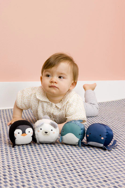 little big friends Sensory Ball Spielzeug für baby, 4er Set. Ocean 