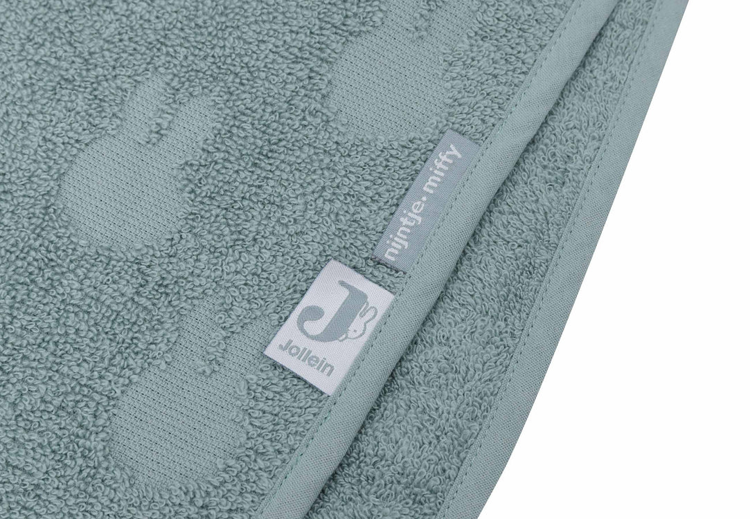 Jollein Badeponcho Frottee Miffy Jacquard - Sea Green