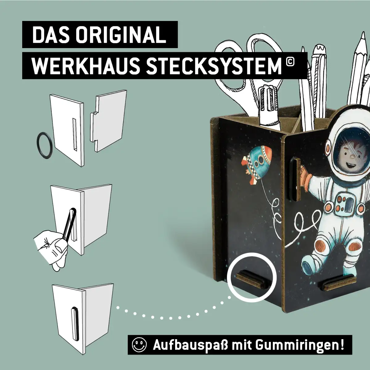 Werkhaus Stiftebox Astronaut