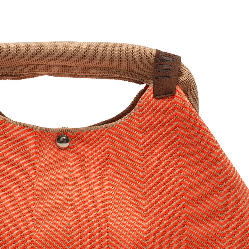 LOT83 Clutch Senna - Orange mit Griff  