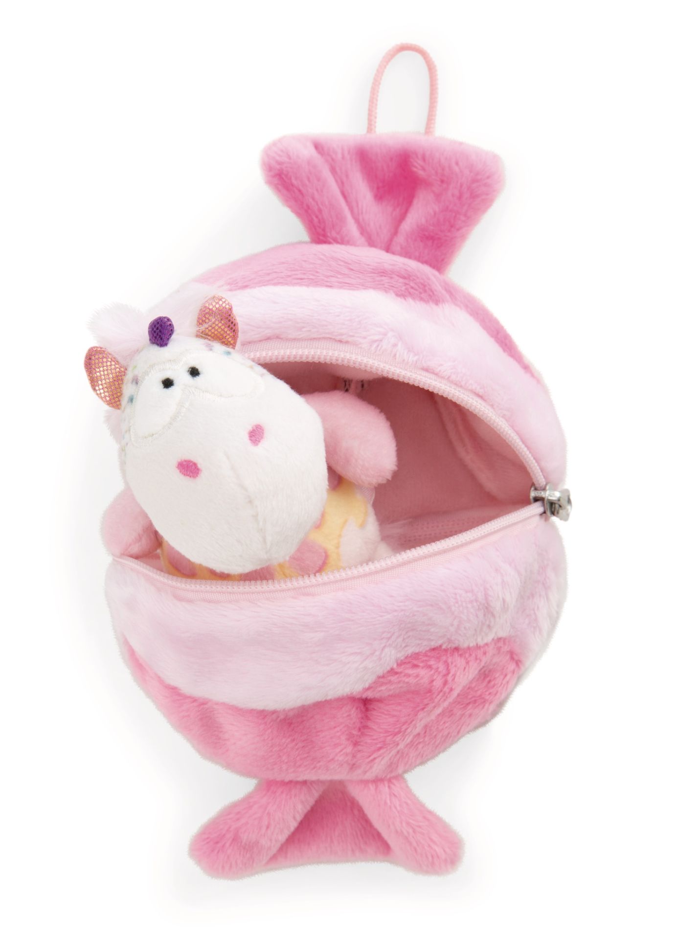 Nici Kuscheltier Einhorn Sweety Rainbow in Bonbon mit Loop NICI GREEN 
