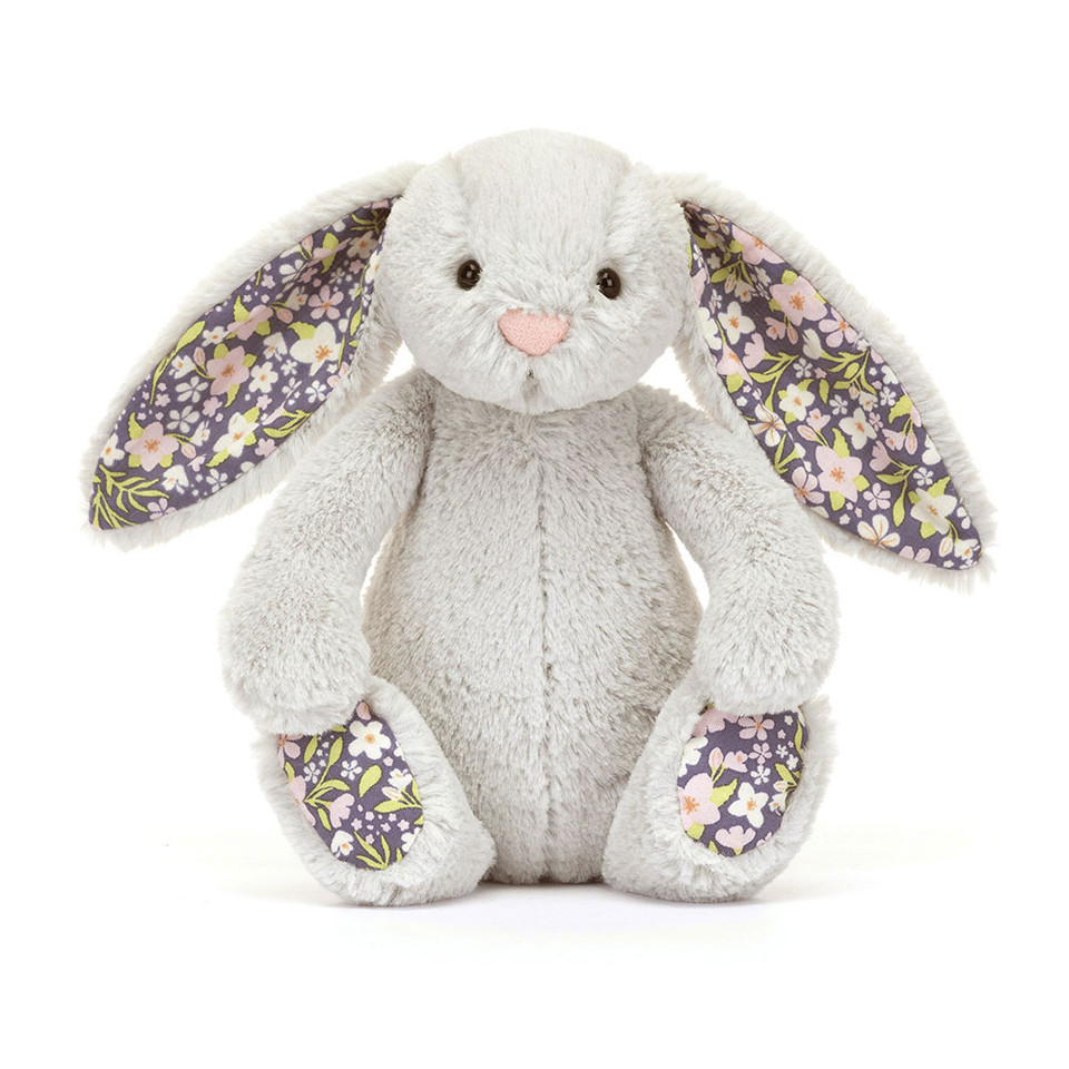 Jellycat Blossom Silver Bunny 'Bloom' - Kuscheltier Hase 18cm