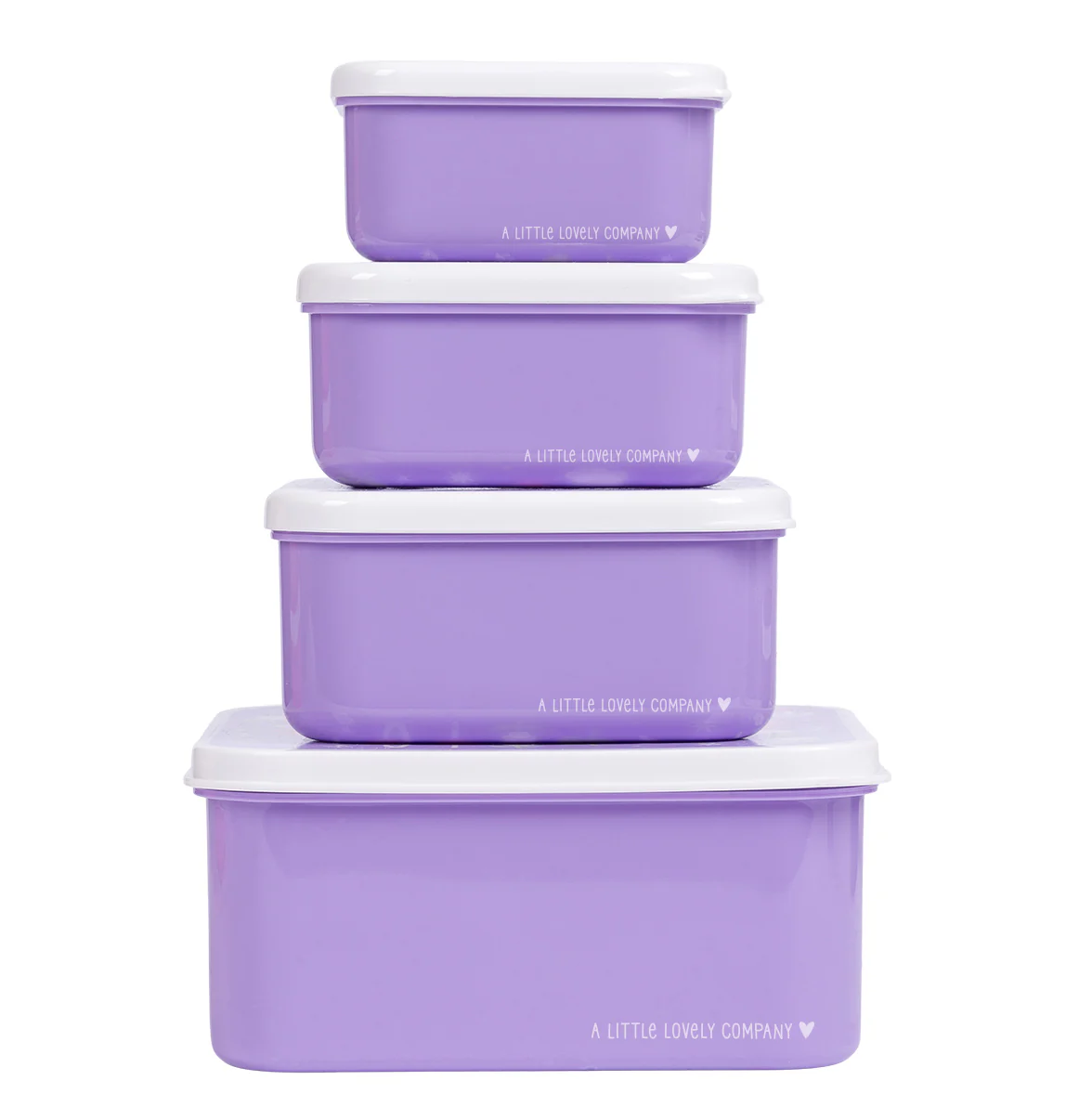 A Little Lovely Company Brot- und Snackdosen Set: Einhorn-Traum