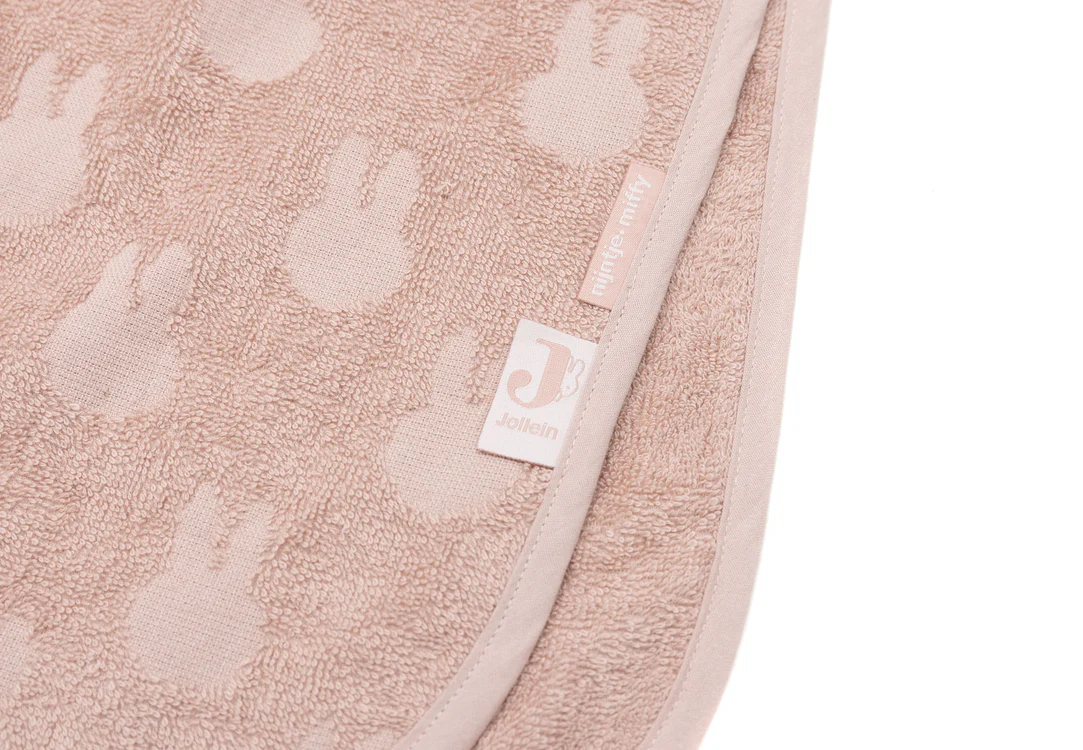 Jollein Badeponcho Frottee Miffy Jacquard - Wild Rose
