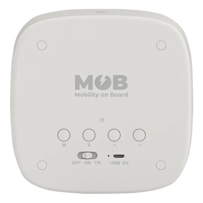 MOB BILLY CLOCK AND LIGHT - GREY