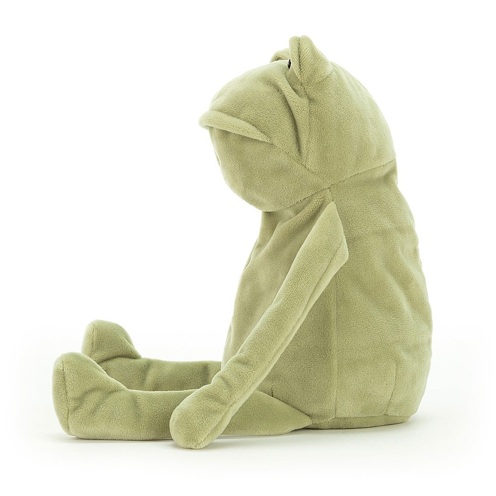 Jellycat Fergus Frog Kuscheltier – süßer grüner Frosch aus Plüsch 33 cm 