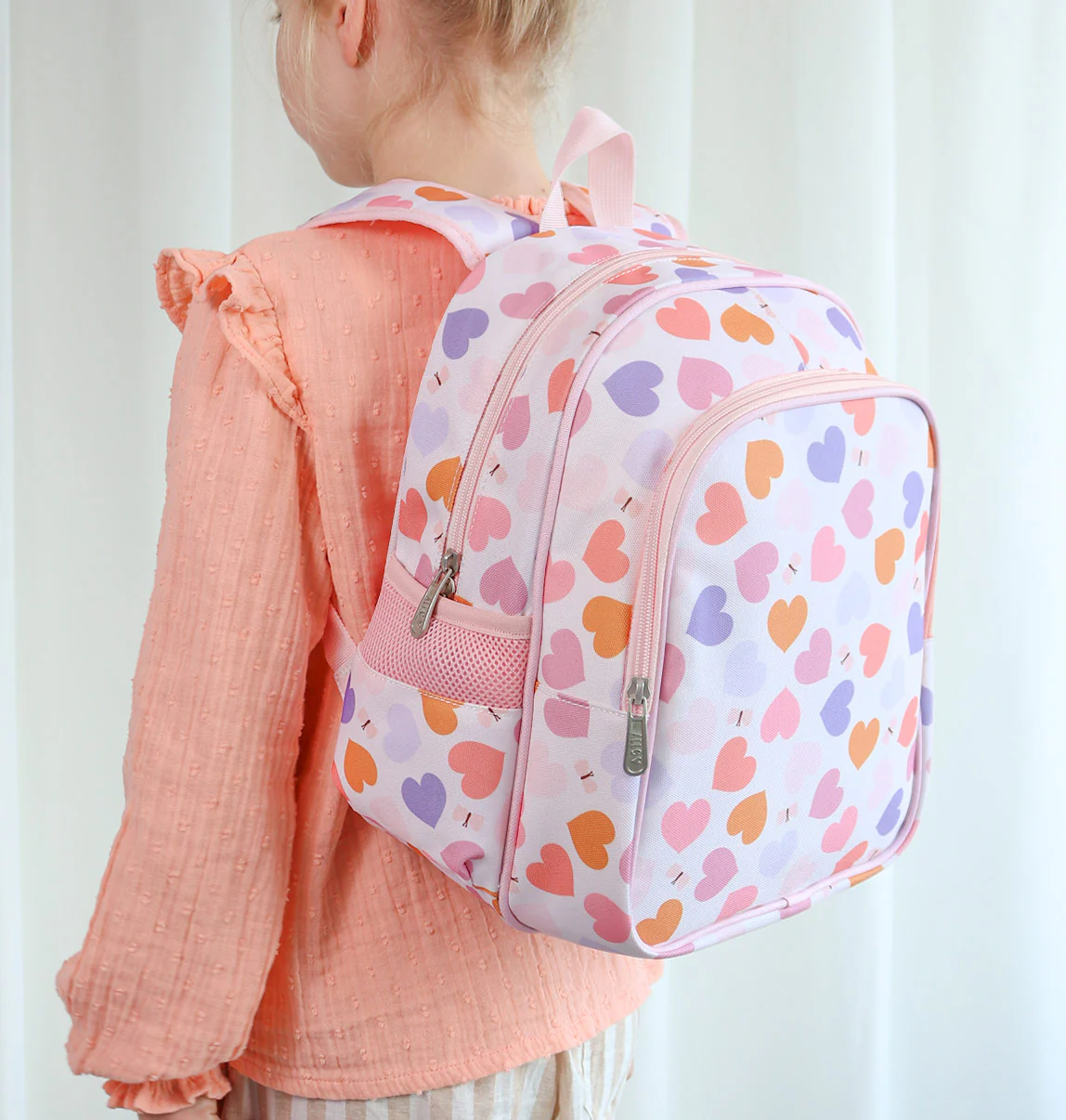 A Little Lovely Company Rucksack mit Isolierfach: Herzen