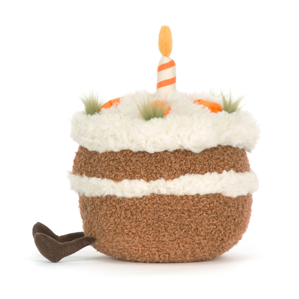 Jellycat Patisserie Amuseables Carrot Cake 15cm x 15cm x 14cm