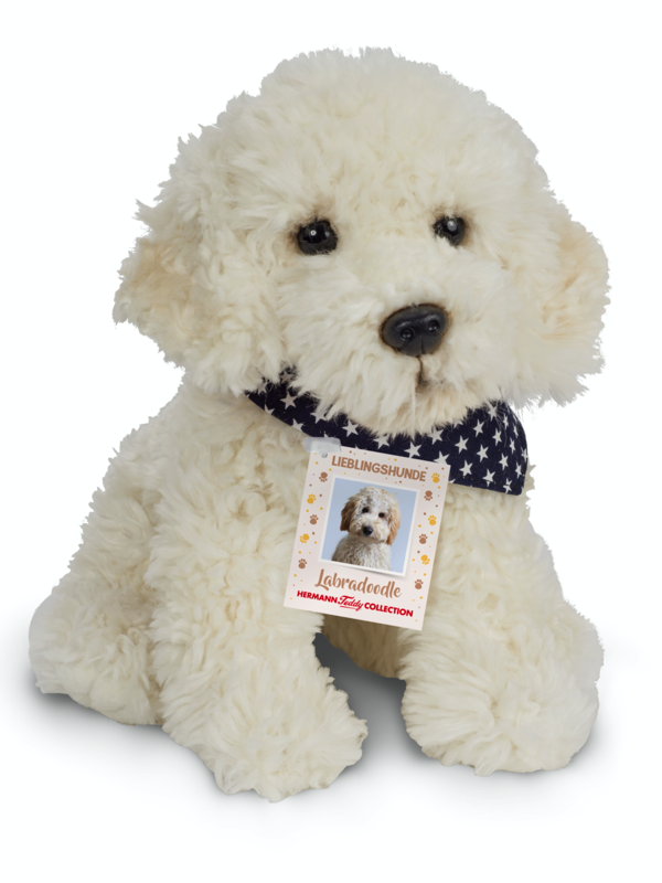 Teddy Hermann Labradoodle Hund sitzend 28cm