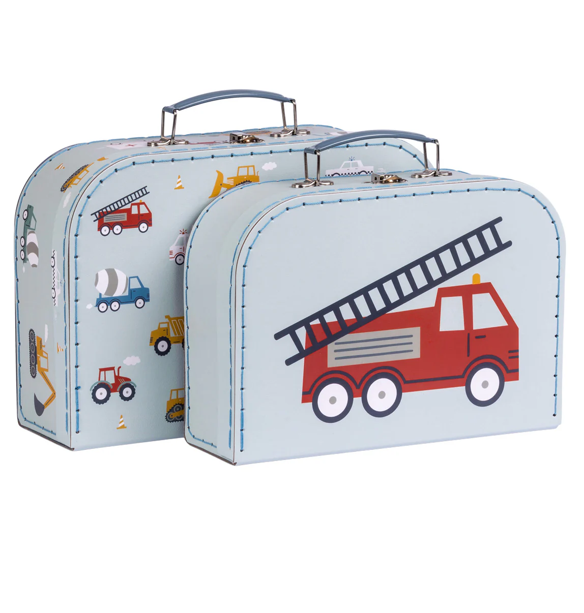 A Little Lovely Company Kofferset Fahrzeuge