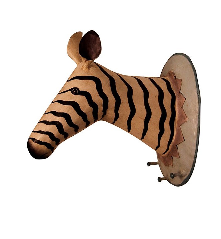 Pape Kunstgewerbe  TROPHÄE ZEBRA MITTEL 26x21,5x15cm