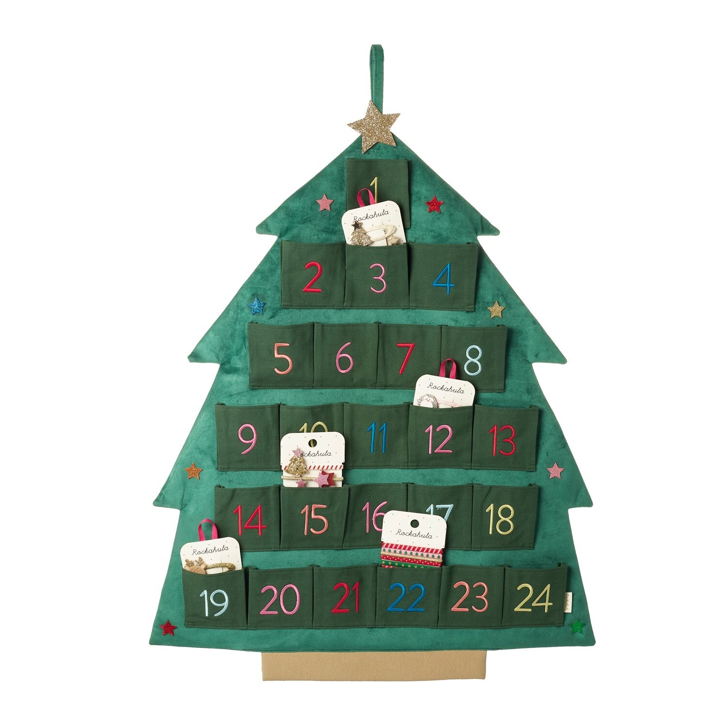 Rockahula Wiederverwendbarer Sternen Weihnachtsbaum Adventskalender