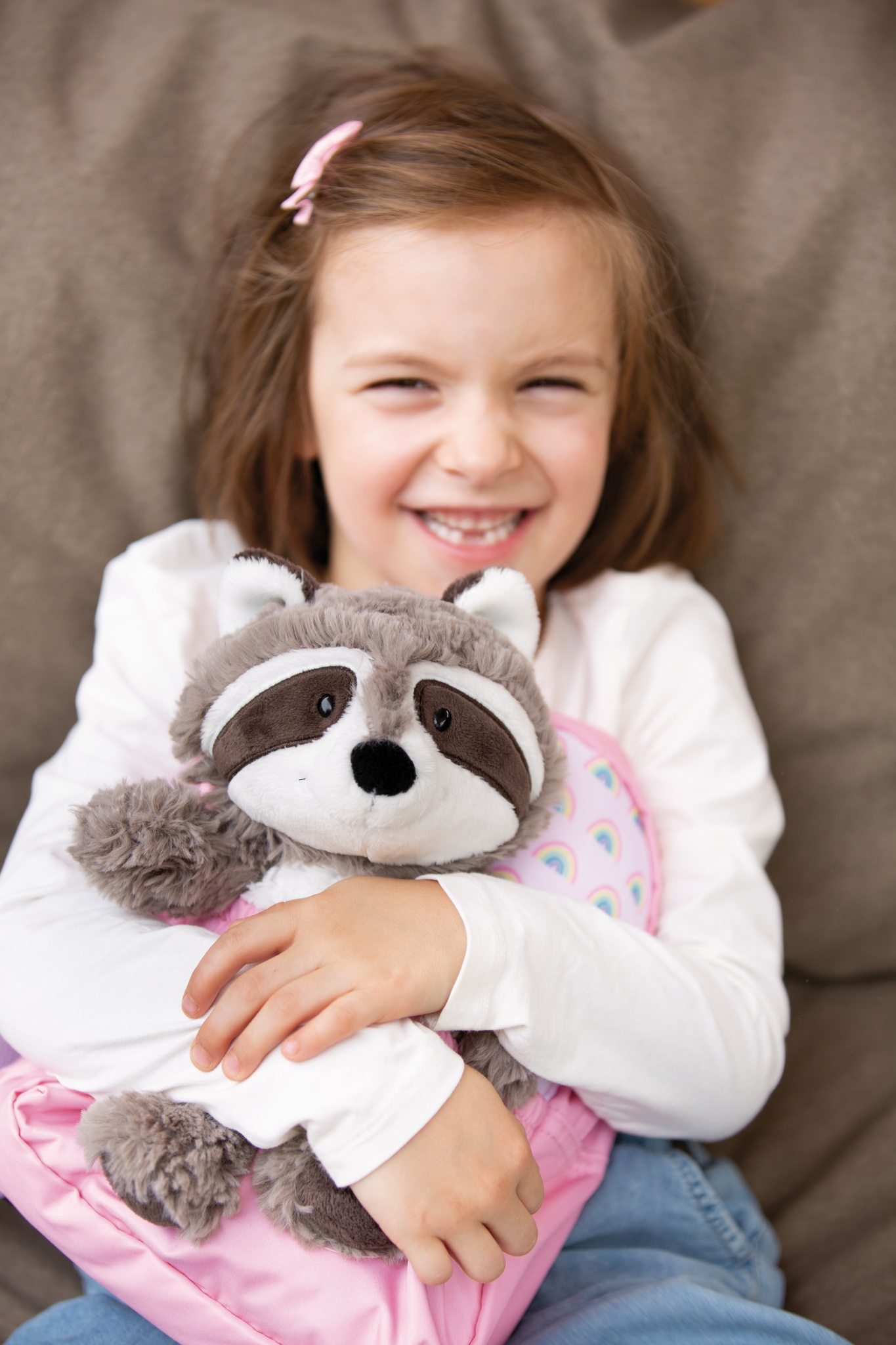 Nici Rucksack mit Waschbär Plüschtier   