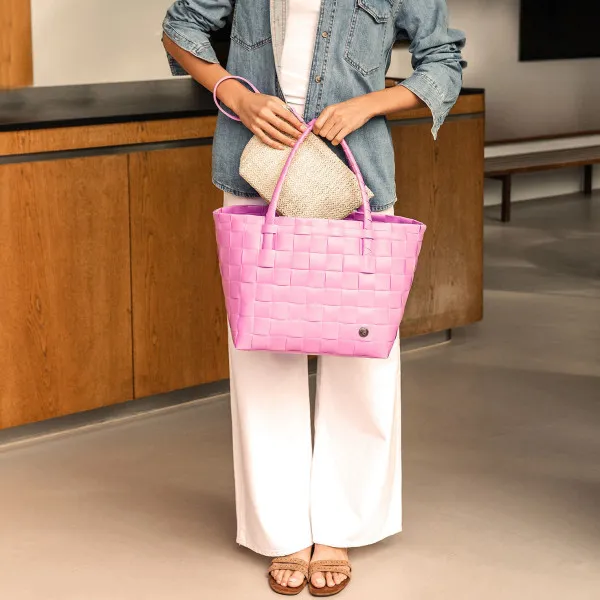 Handed By Kosmetiktasche - Organizer Pouch natur mit Handschlaufe in Pink