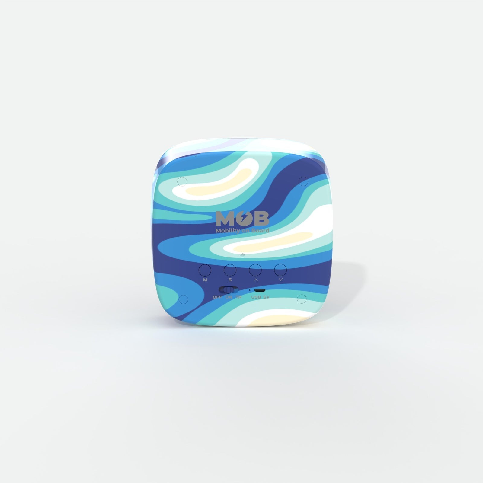 MOB BILLY CLOCK AND LIGHT - BLUE WAVES